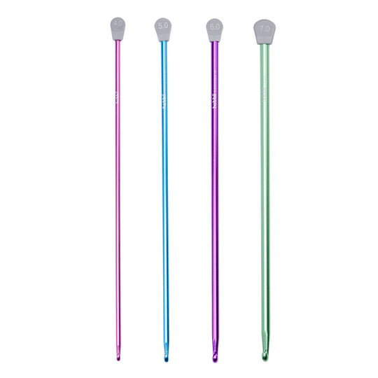 Alumiininen Tunisialainen Virkkuukoukkusetti - 27 cm - Hobbii