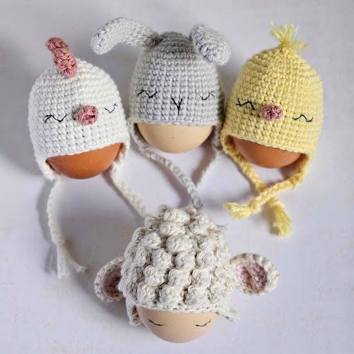 Cozy Egg Hats - Pääsiäiskoristeet